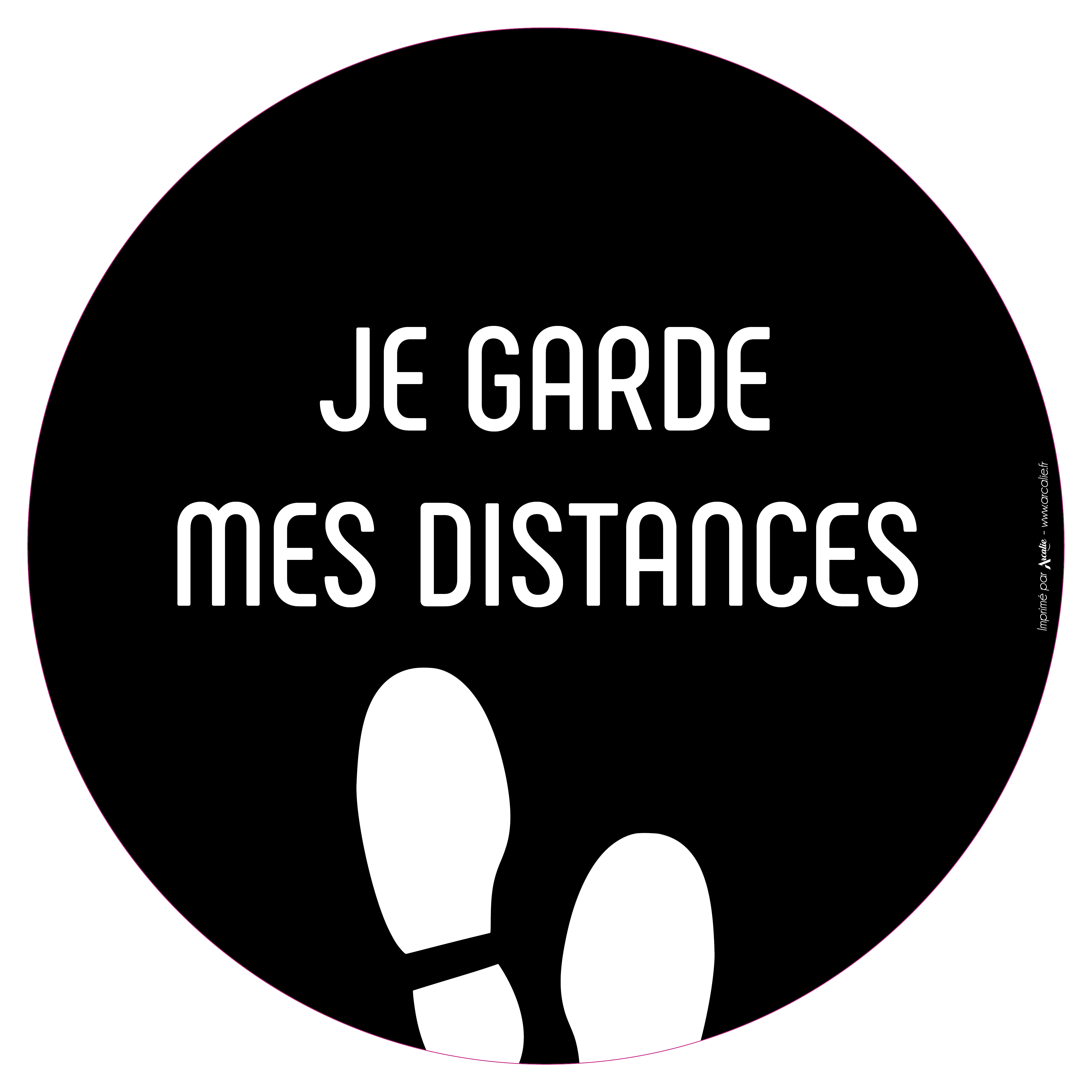 RD03 noir-Je garde mes distances